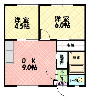 メゾン・ド・パール201間取図