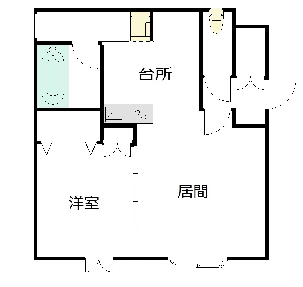 ボックスＡ２０１間取図