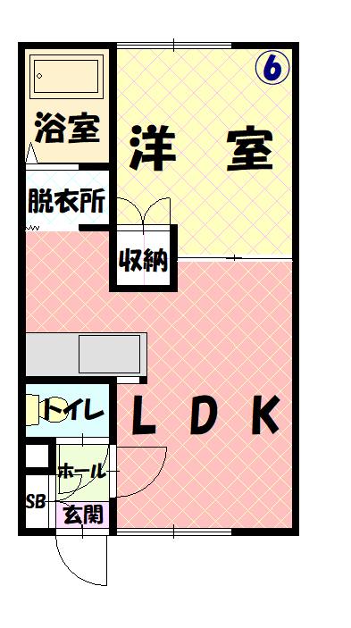 ユーハイツ永山１０６間取図