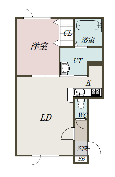 ティアラⅡ201間取図