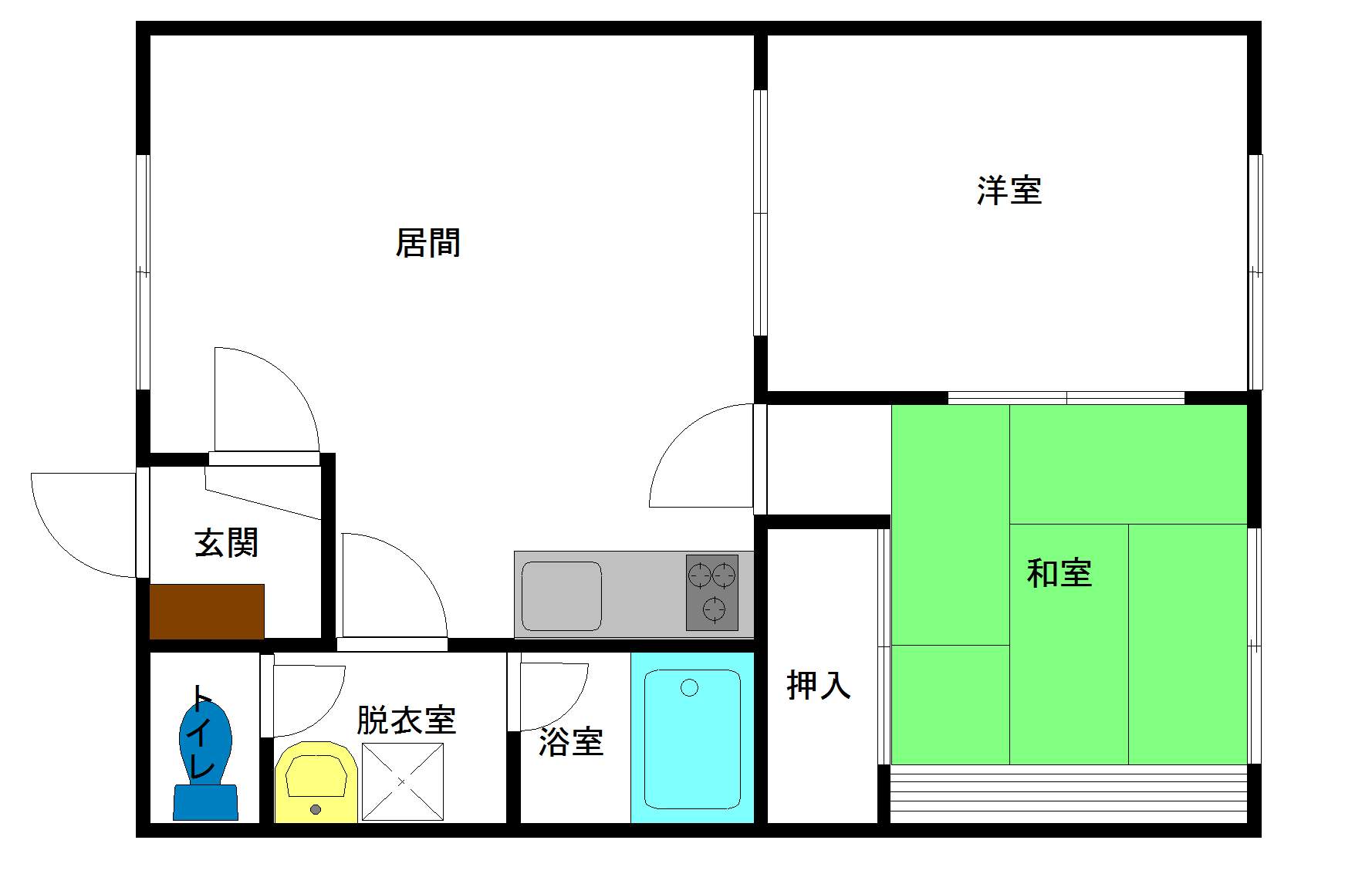 マンションゴールド101間取図