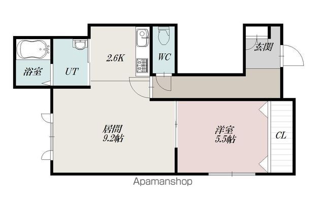 ピアコートクレア102間取図