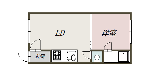 パルハイツⅠ106間取図