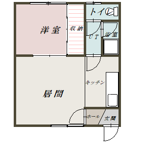 グリーンクローバー２０３間取図