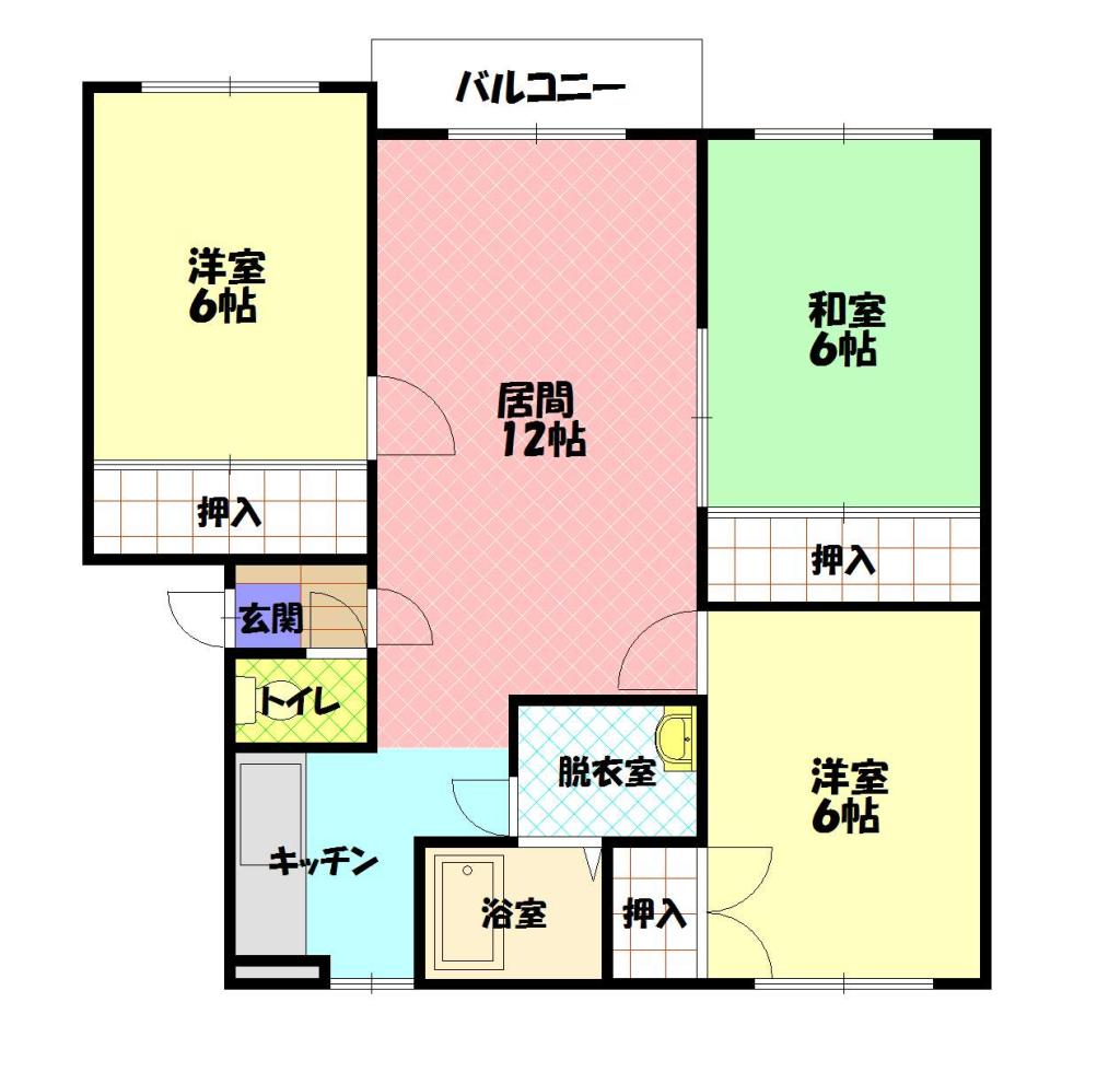 近永ハイツ２０３間取図