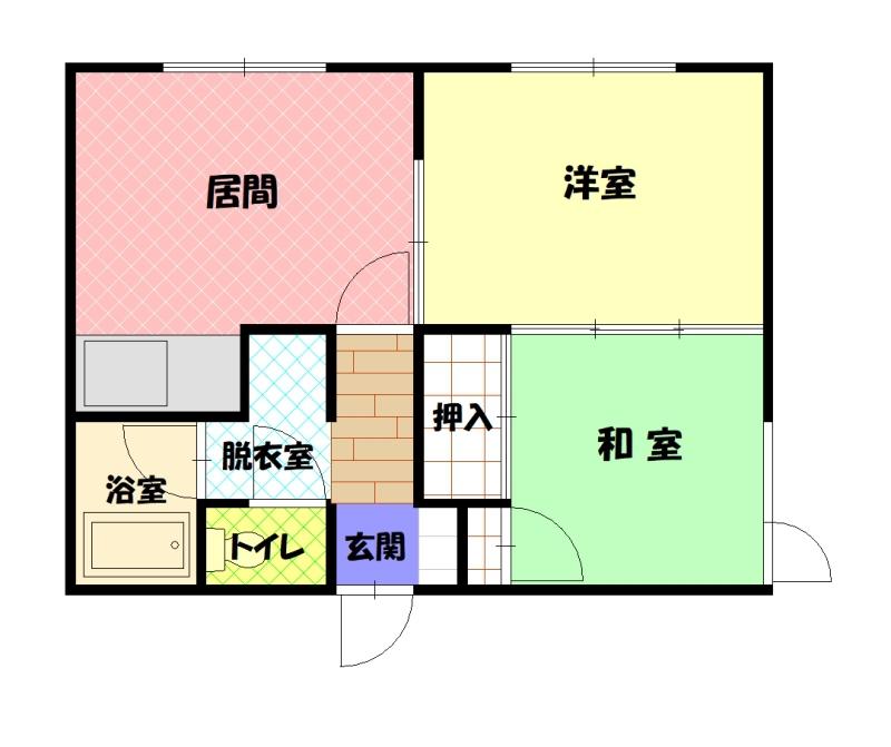 カサブランカ206間取図