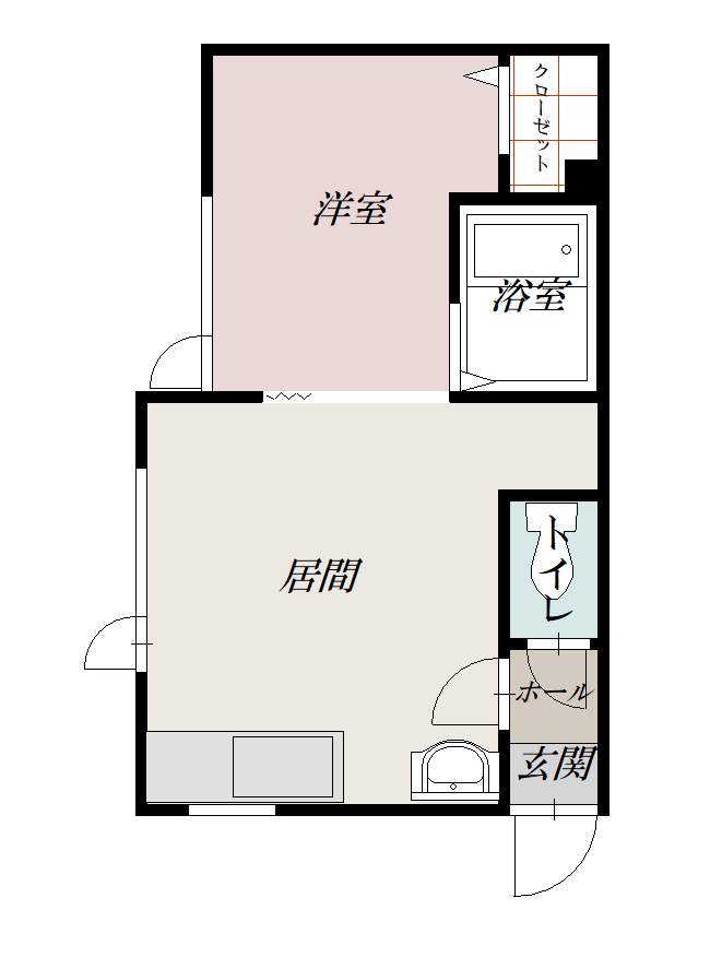 リアルホーム住吉　Ｂ棟202間取図