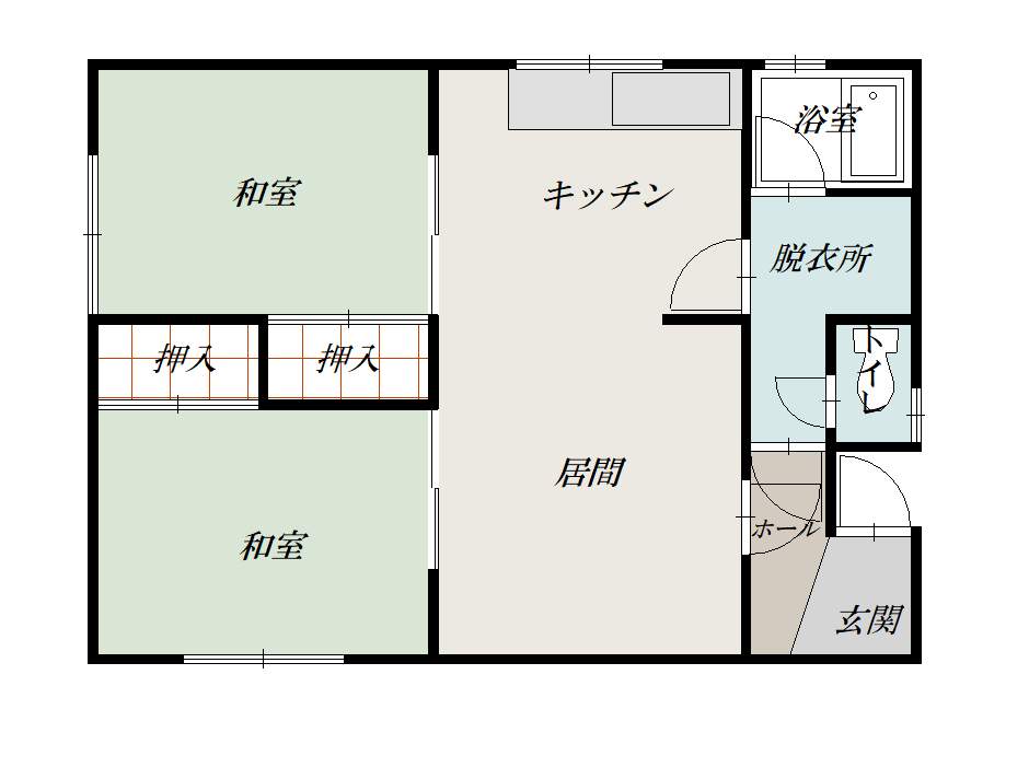 春光６－９　二戸借家2F間取図