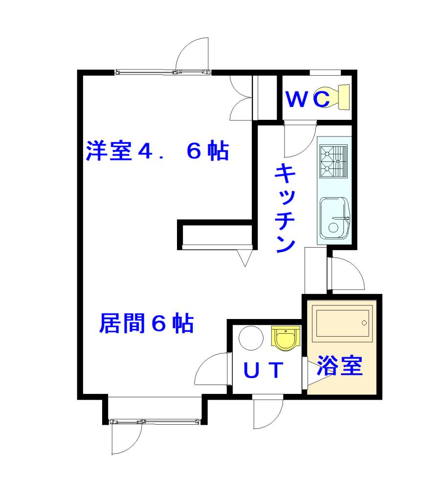 ｙｏｕトピア豊岡弐番街　Ｄ棟201間取図