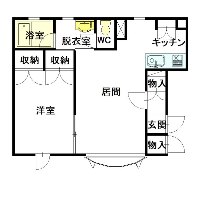 カサブランカⅢ１０１間取図