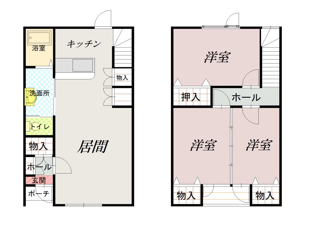 ツインクル末広Ａ間取図
