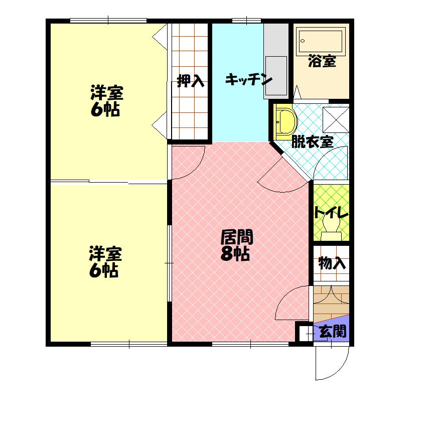 ポパイハウス１０５間取図