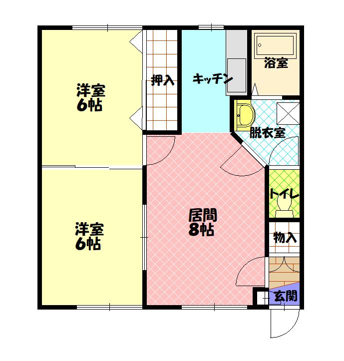 ポパイハウス202間取図