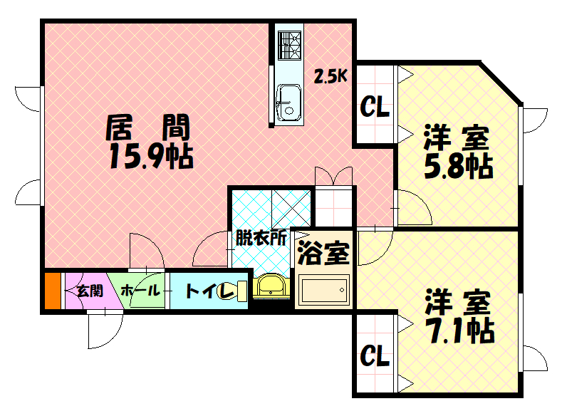FORESTA豊岡101間取図