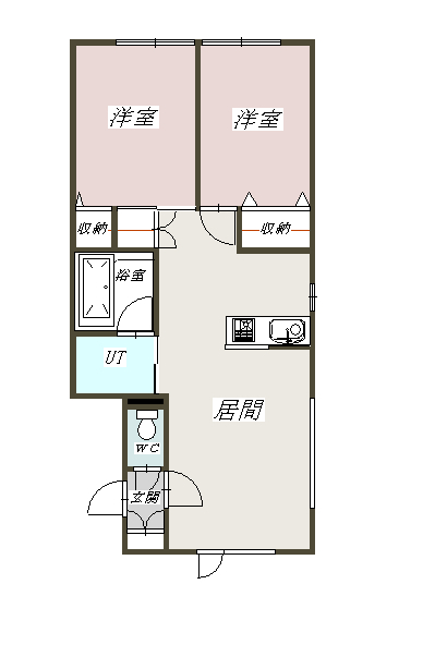 サンエスタシオン105間取図