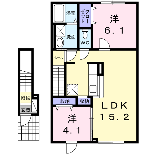 アンジュ２０４間取図