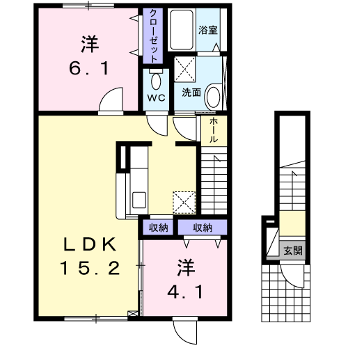 ビリーブ　グットⅢ201間取図
