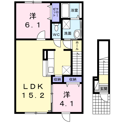 サニーパークⅠ201間取図