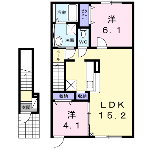 サニーパークⅠ202間取図