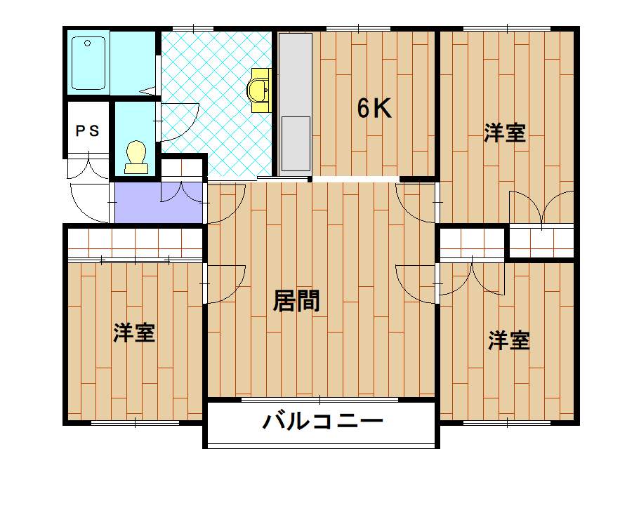 ブルーム・ヴィラ101間取図