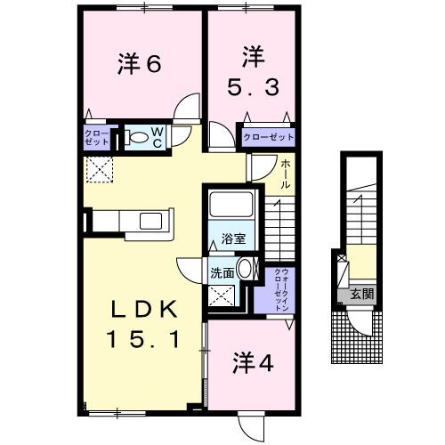 ビリーブグットⅤ２０２間取図