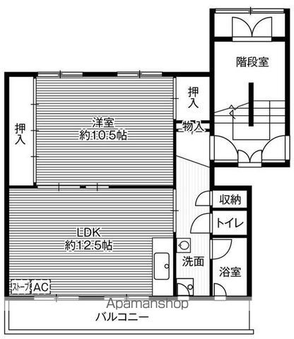 ビレッジハウス士別２号棟308間取図