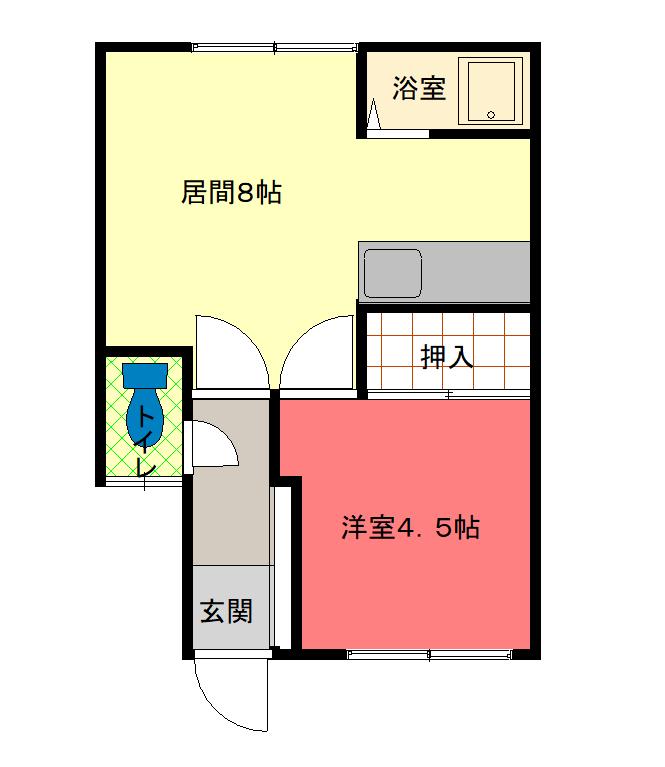 マイルーム５・３204間取図