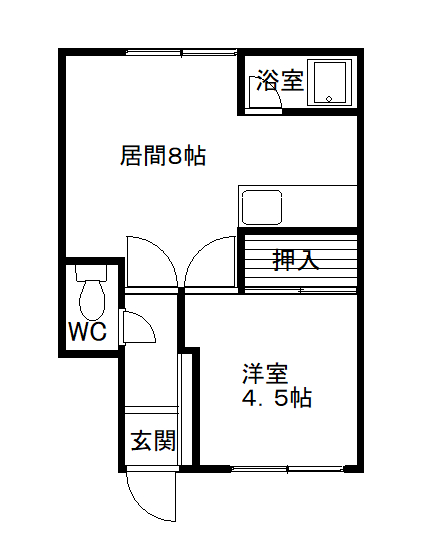 マイルーム５・３102間取図