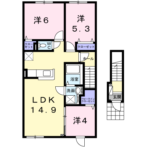 フィーリエ202間取図
