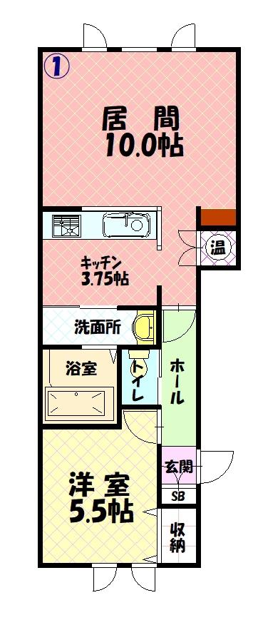 EST CORTE201間取図