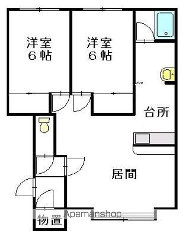プロビデンスB棟105間取図