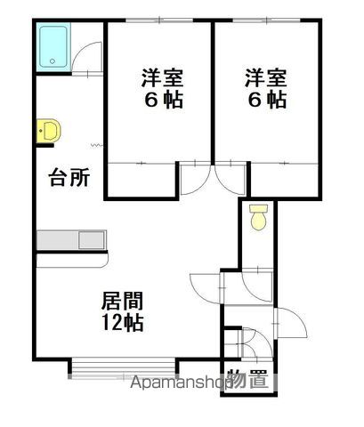 プロビデンスB棟103間取図
