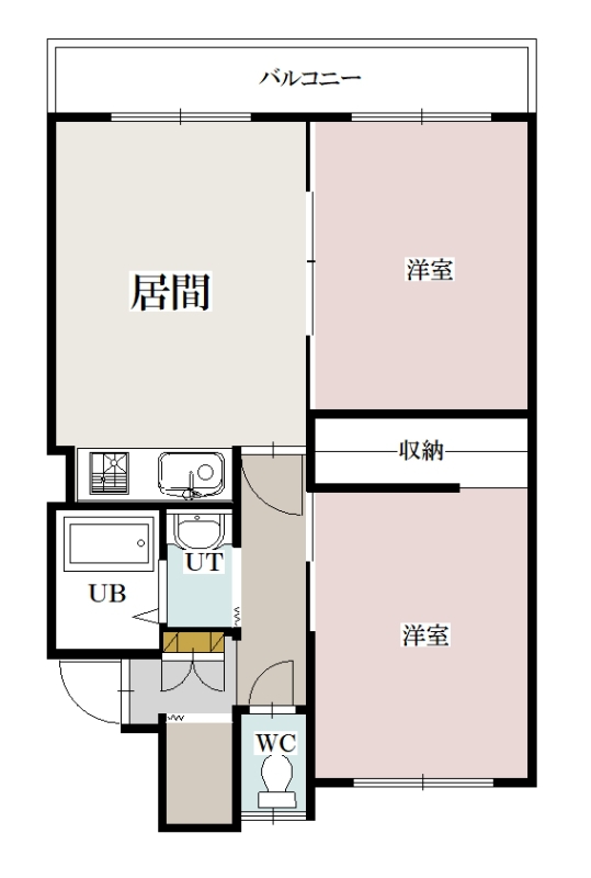 新都ハイツレジェ303間取図
