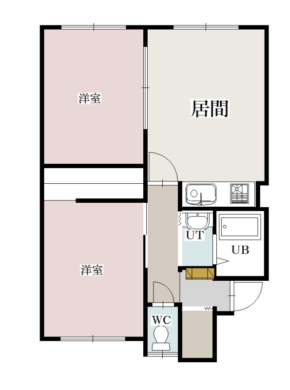 新都ハイツレジェ205間取図