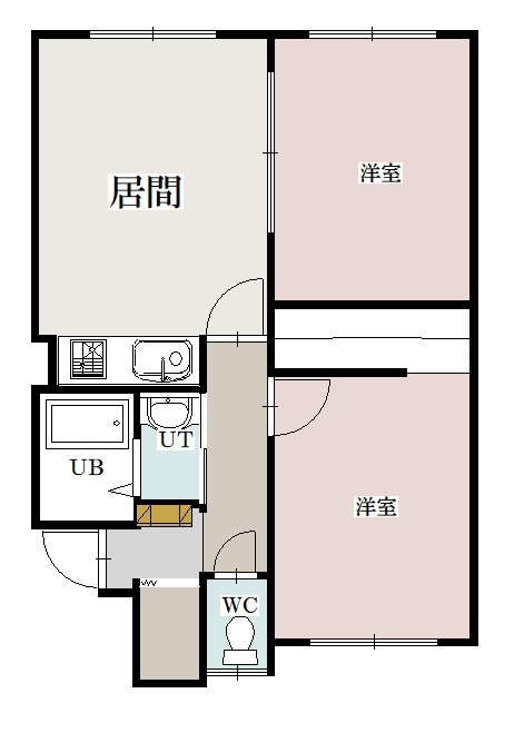 新都ハイツレジェ101間取図