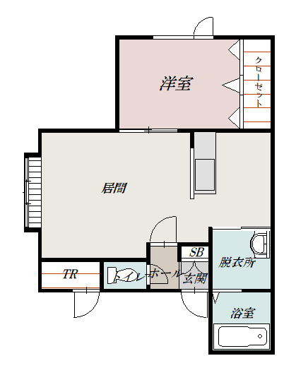 レーヴ春光201間取図