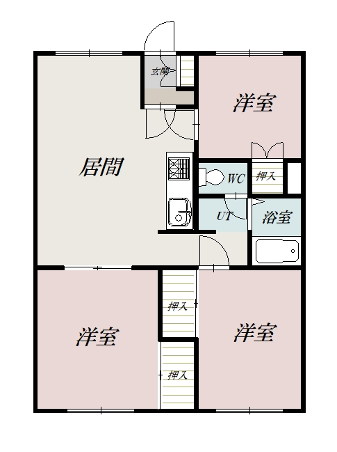 グリーンハイムⅢ202間取図