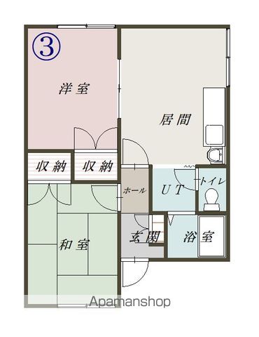 コーポやまこし203間取図
