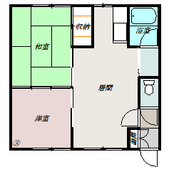 マンションＧＯー７103間取図