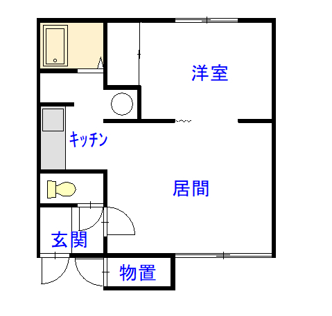 ウインク105間取図