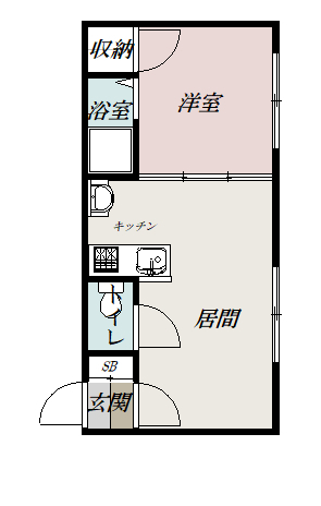 ベルコートハウス201間取図