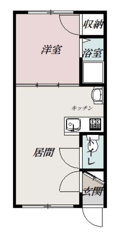 ベルコートハウス202間取図