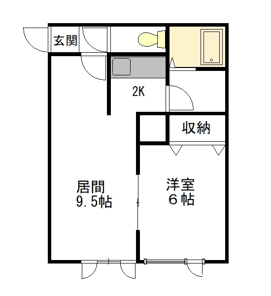 ラ・ルミエールⅠ２０３間取図