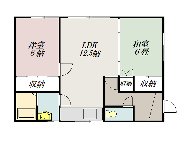 南永住宅５ｂ間取図