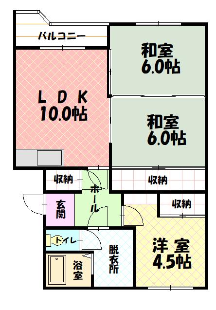Grand Terrace206間取図