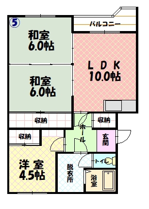 Grand Terrace105間取図