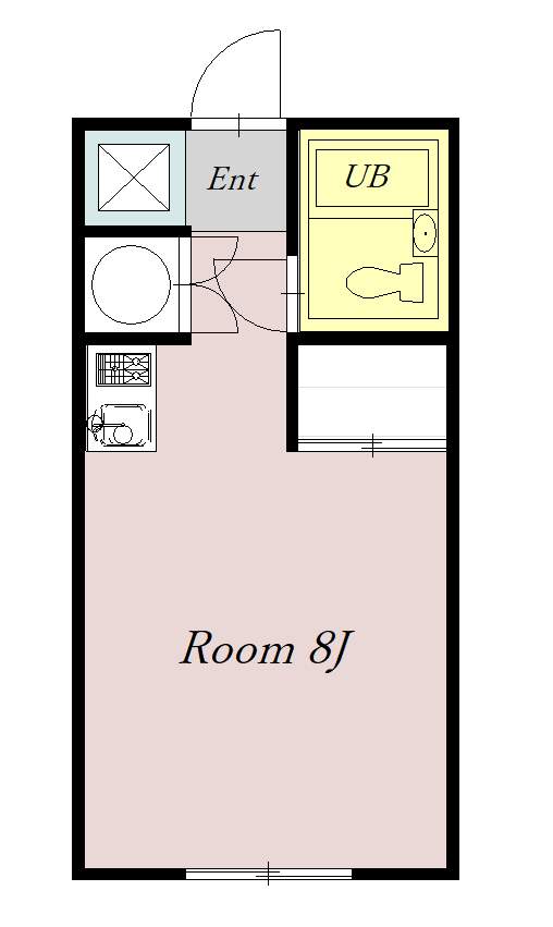 ヴィラナリー旭川　Ａ棟411間取図