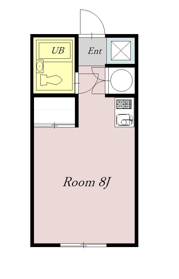 ヴィラナリー旭川　Ａ棟406間取図
