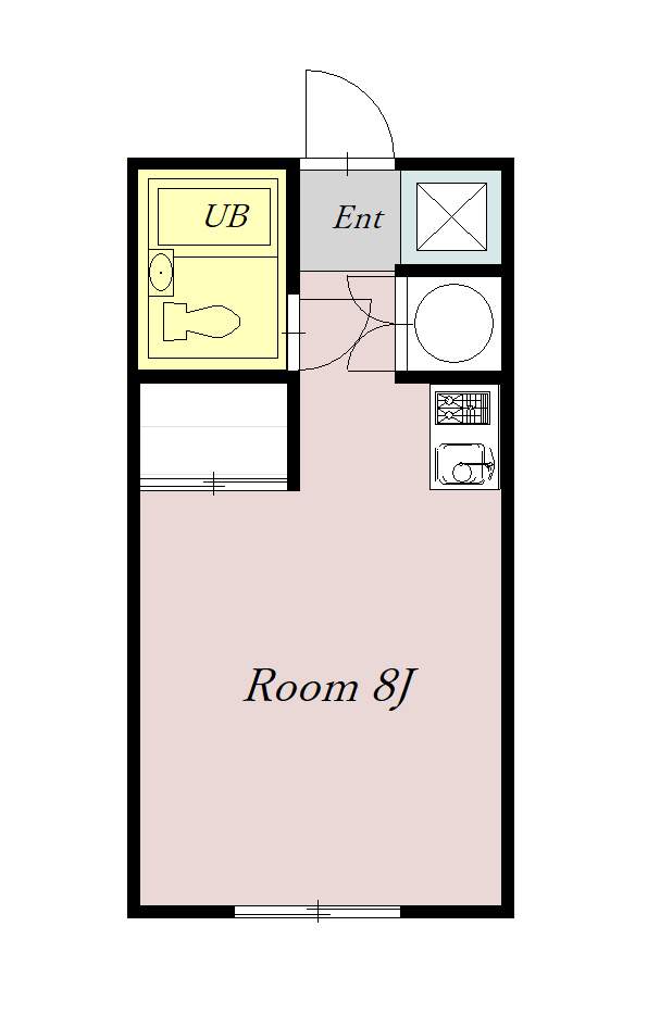 ヴィラナリー旭川　Ａ棟408間取図