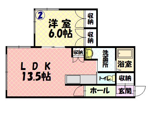 ブルーミントン２０２間取図